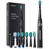 ATMOKO Cepillo Dientes Sónico- Cepillo Electrico Dientes con 8 Cabezas de Cepillo- 5 Modos- Carga 4 Horas por 30 Días…